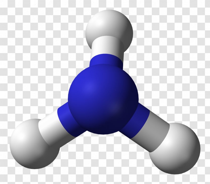 Ammonia Molecule Molecular Geometry Ballandstick Model