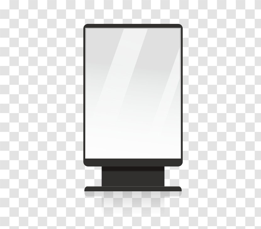 Computer Monitor Rectangle - Vector Mirror Transparent PNG