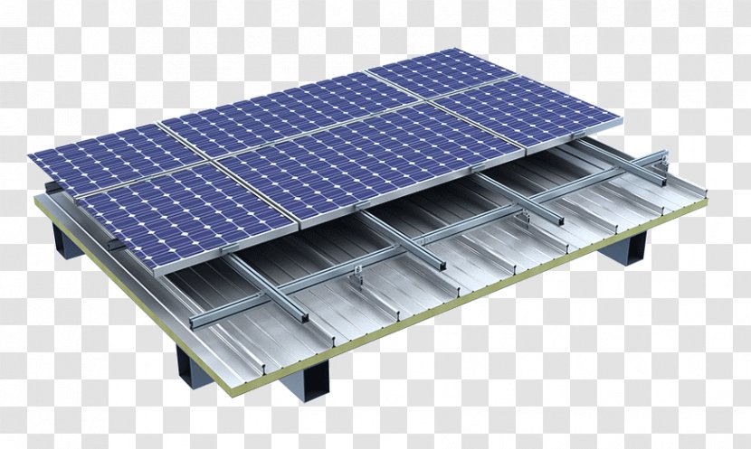 Metal Roof Solar Panels Photovoltaics Photovoltaic System - Building Transparent PNG