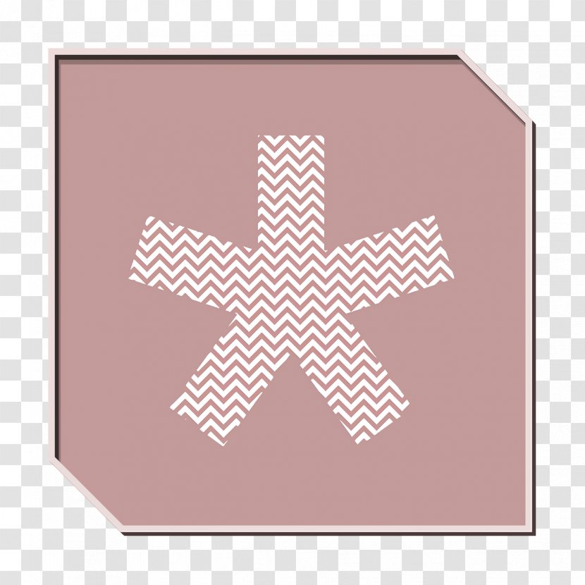 Social Media Icon - Pink - Beige Plaid Transparent PNG