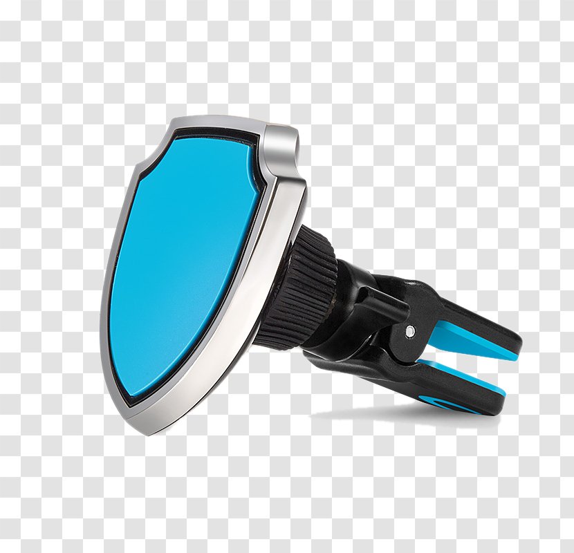Car Mobile Phone Telephone Google Images - Escutcheon - Blue Shield Clip-shaped Holder Transparent PNG