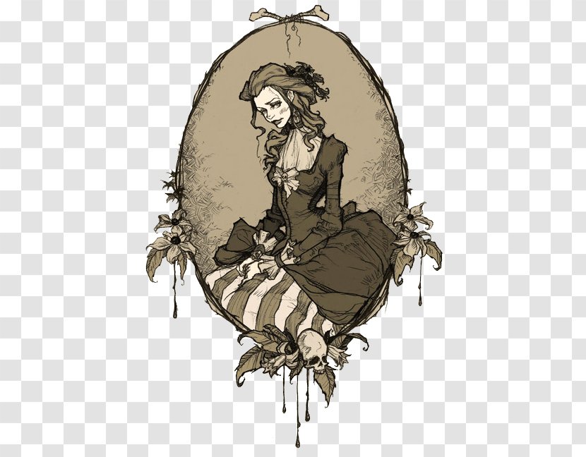 The Oval Portrait Illustrator Ligeia Illustration Art - Abigail Larson Transparent PNG