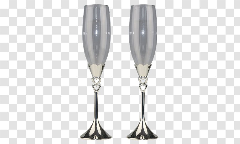 Champagne Glass Wine - Metal Transparent PNG