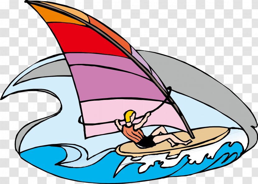 Windsurfing Sport Clip Art - Area - Sailing Posters Transparent PNG
