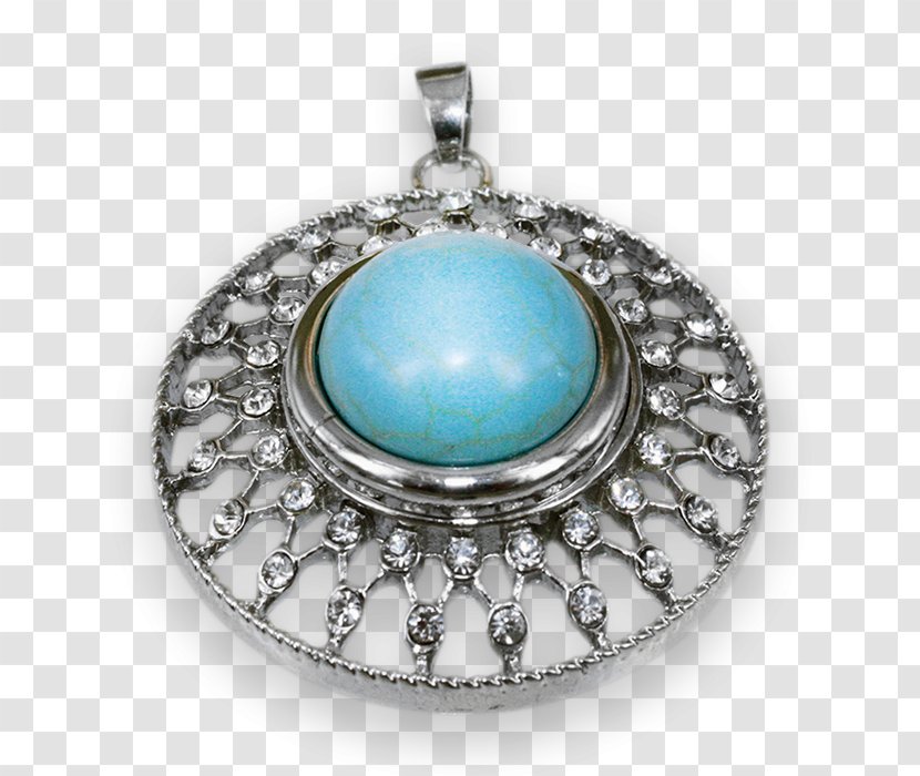 Locket Turquoise Opal Silver Transparent PNG