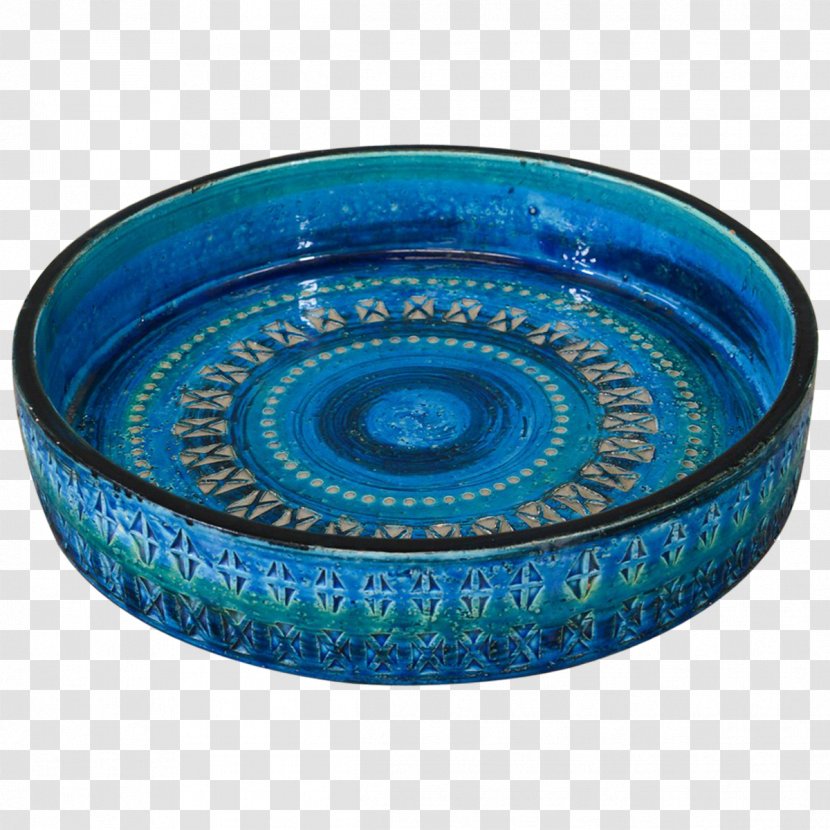 Platter Cobalt Blue Ceramic Turquoise Teal - Bowl Transparent PNG