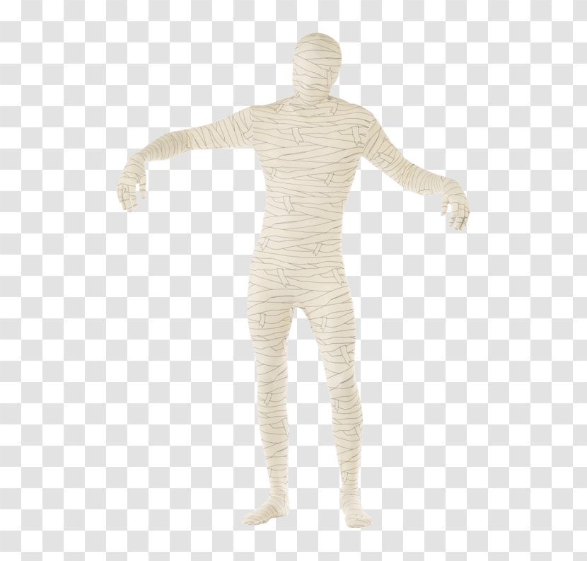 Fancy Dress Mummy Second Skin Costume Clothing Smiffys - Joint Transparent PNG
