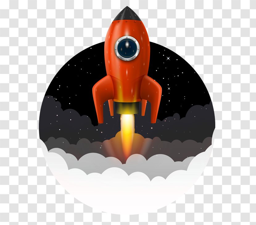 Rocket Launch Spacecraft - Drawing Transparent PNG