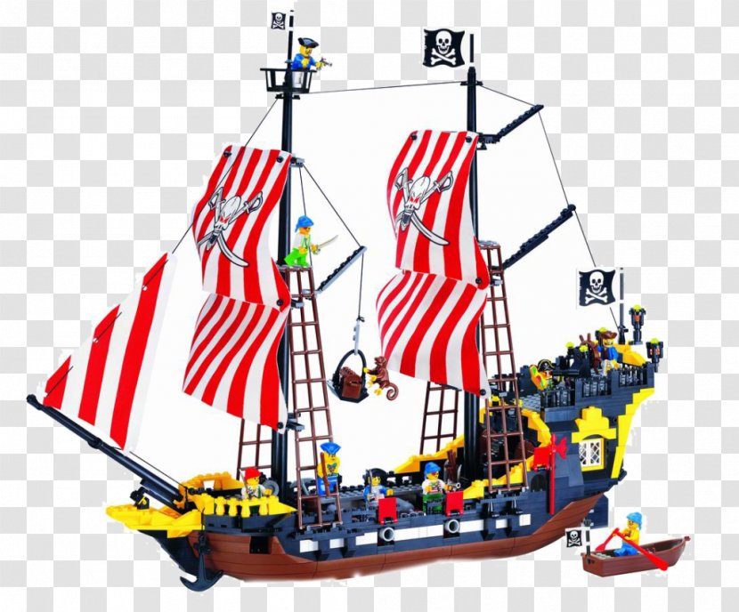 Lego Pirates Toy Block Black Pearl - Piracy - Ship Transparent PNG