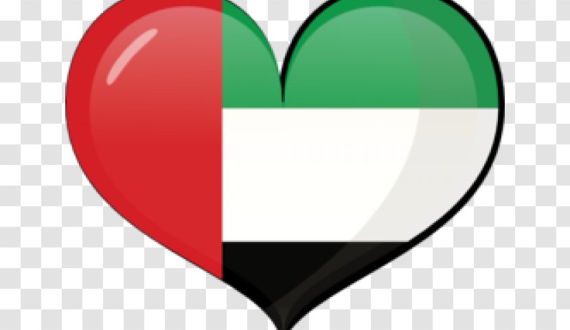 Clip Art Flag Of The United Arab Emirates Illustration Drawing - Heart - Defendant Transparent PNG