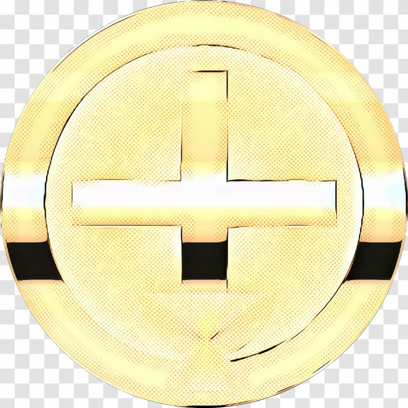 Yellow Circle - Symbol - Brass Metal Transparent PNG