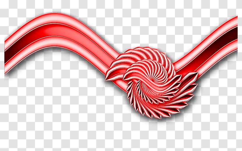 Ping Shape Ornament - Red Transparent PNG