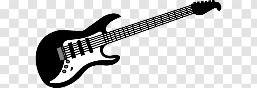 Electric Guitar Clip Art - Electronic Musical Instrument - Rockstar Cliparts Transparent PNG