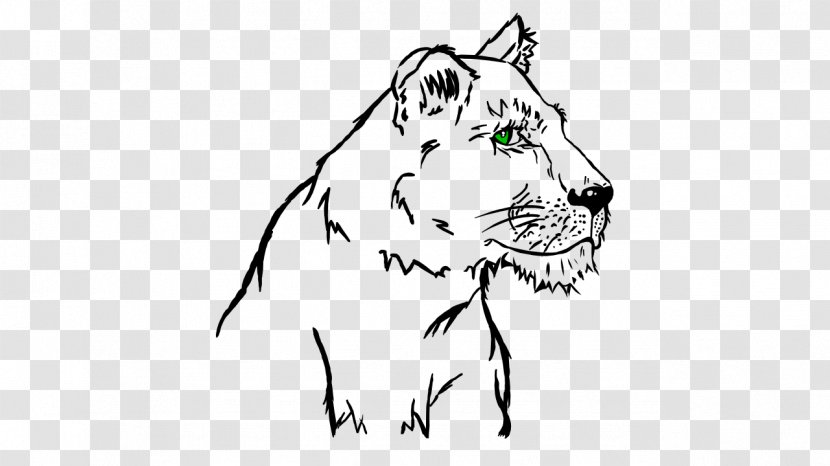 Whiskers Tiger Lion Stencil - Heart Transparent PNG