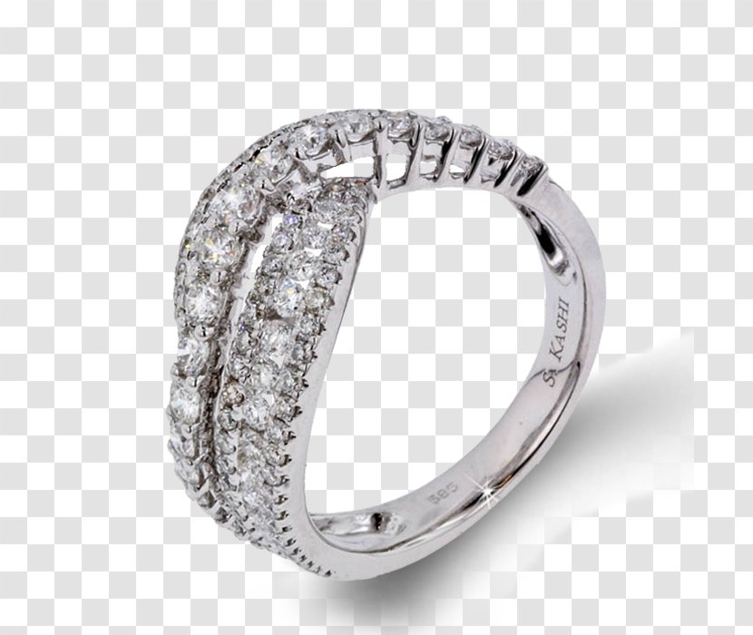 Wedding Ring Silver Body Jewellery - Curve Transparent PNG