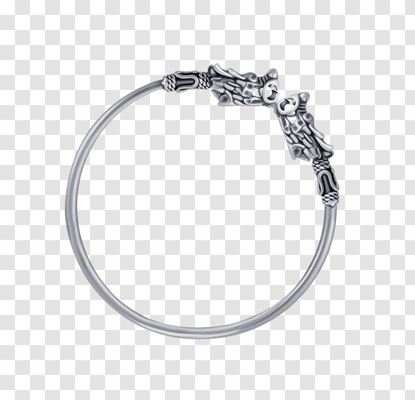 Bracelet Bangle Silver Body Jewellery - Platinum Transparent PNG