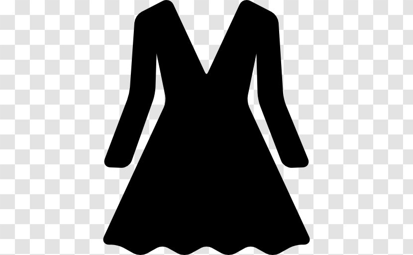 Dress Clothing Sleeve Fashion - Black - Vector Transparent PNG