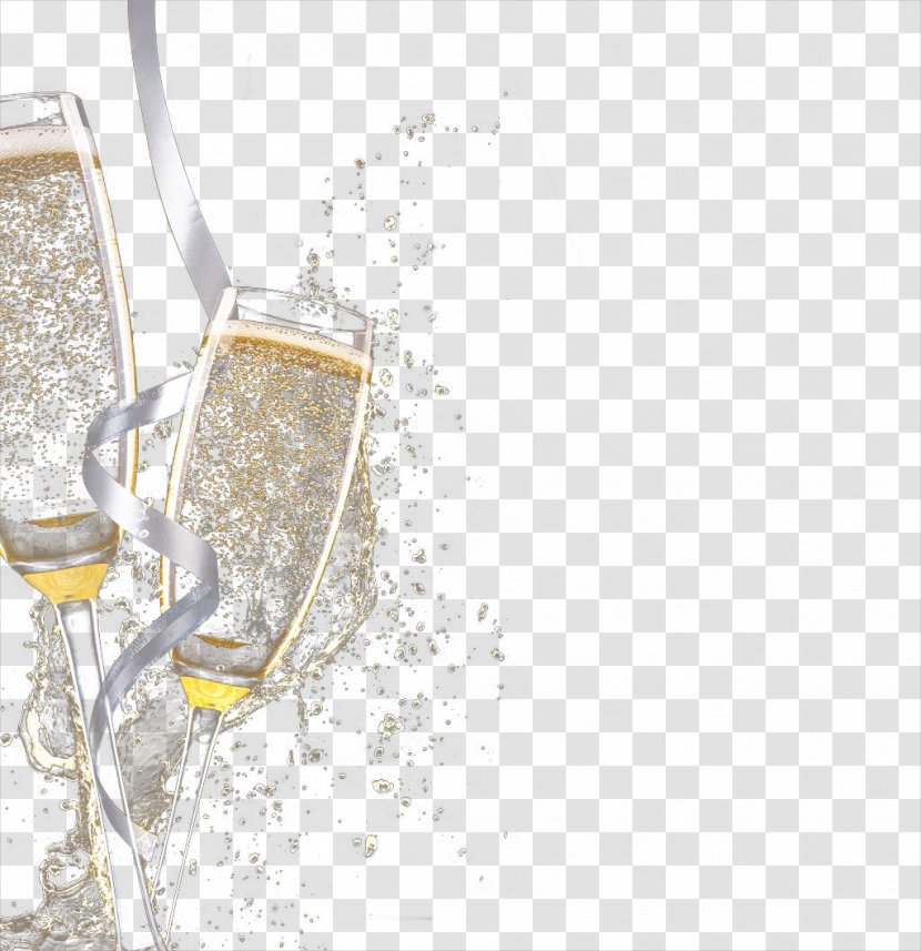 Champagne Sparkling Wine Cup Alcoholic Drink - Stemware Transparent PNG