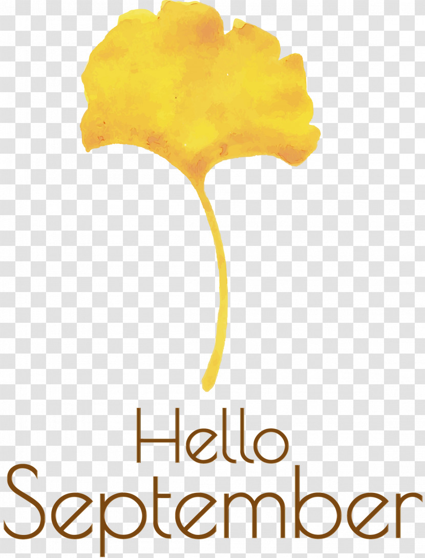 Yellow Flower Petal Font Tree Transparent PNG