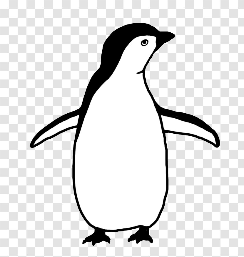 Baby Penguins Black And White Drawing Clip Art - Fauna Transparent PNG