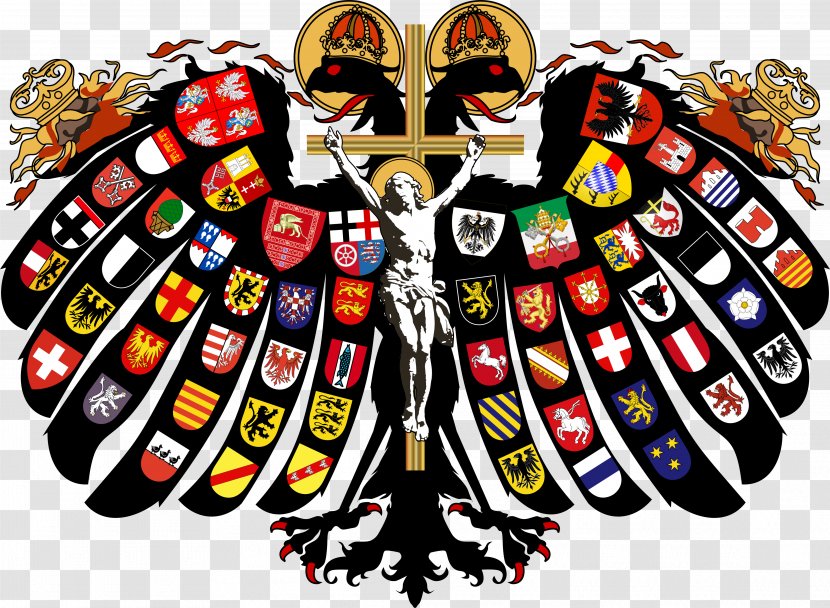 Holy Roman Empire Double-headed Eagle Emperor Reichsadler - Ninety Vector Transparent PNG