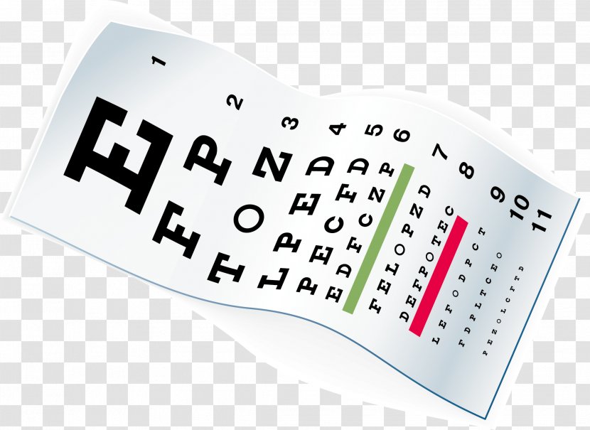 Eye Chart Care Professional Human Glasses - Text Transparent PNG