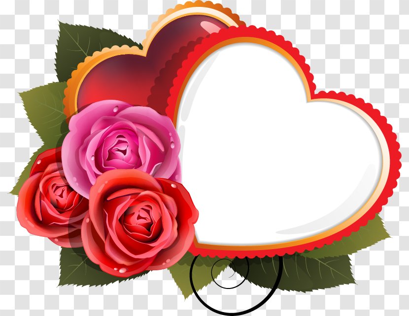 Vector Graphics Clip Art Heart Rose Design - Floral - Floristry Transparent PNG