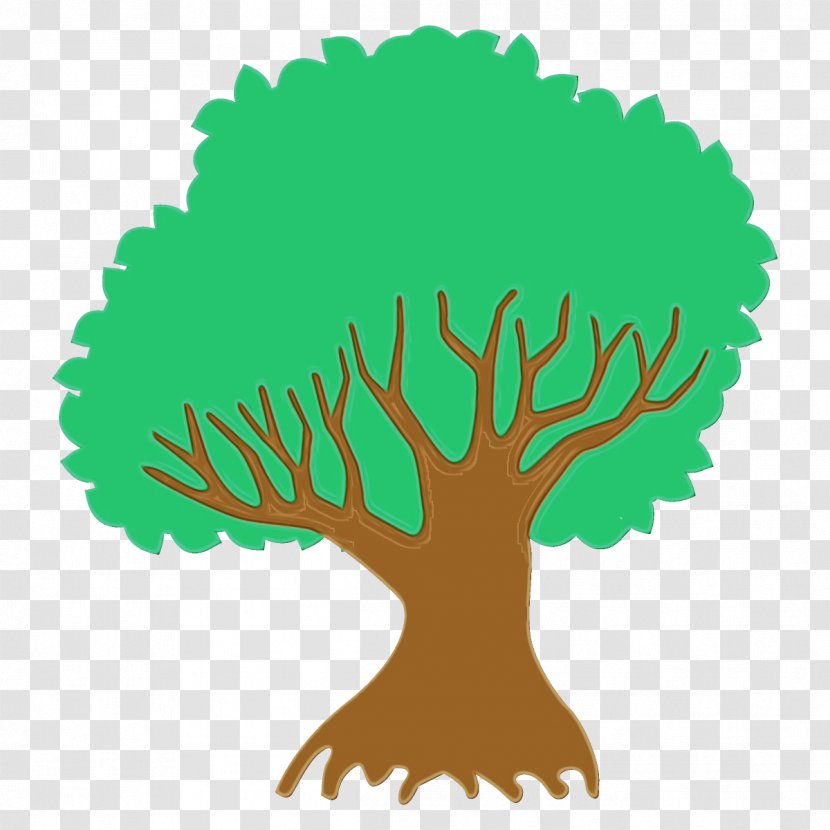 Arbor Day - Watercolor - Logo Transparent PNG