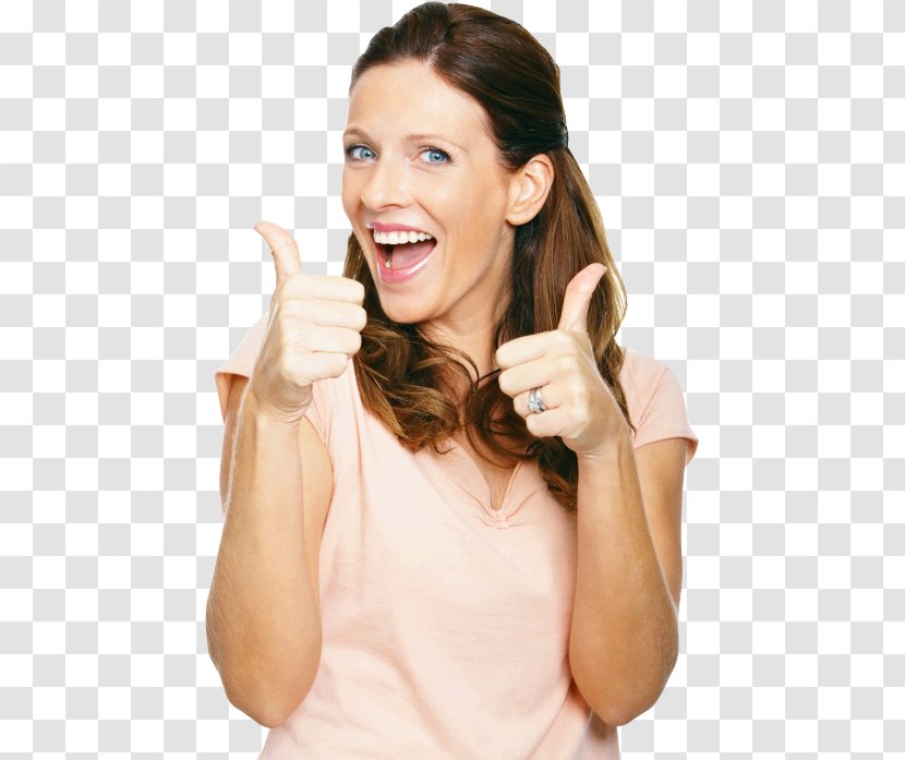Thumb Signal Woman World Wife - Child Transparent PNG