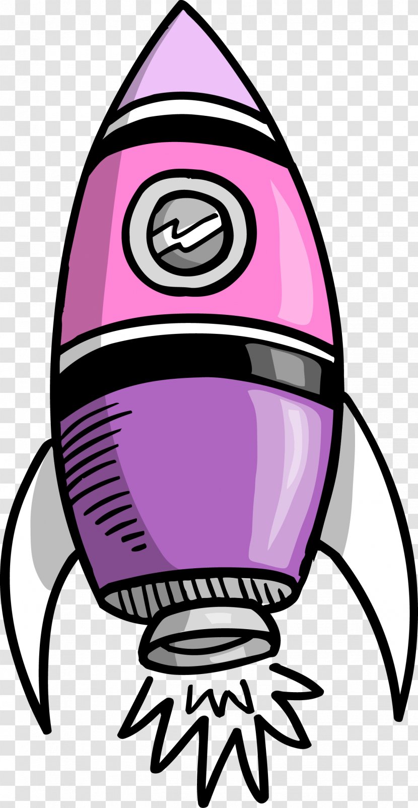 Cartoon Clip Art - Purple - Vector Rocket Transparent PNG