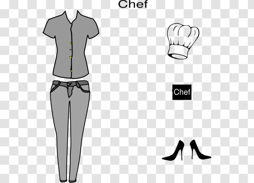 Collar Keep Calm And Cook On Recipe Notebook T-shirt Chef's Uniform - Flower Transparent PNG
