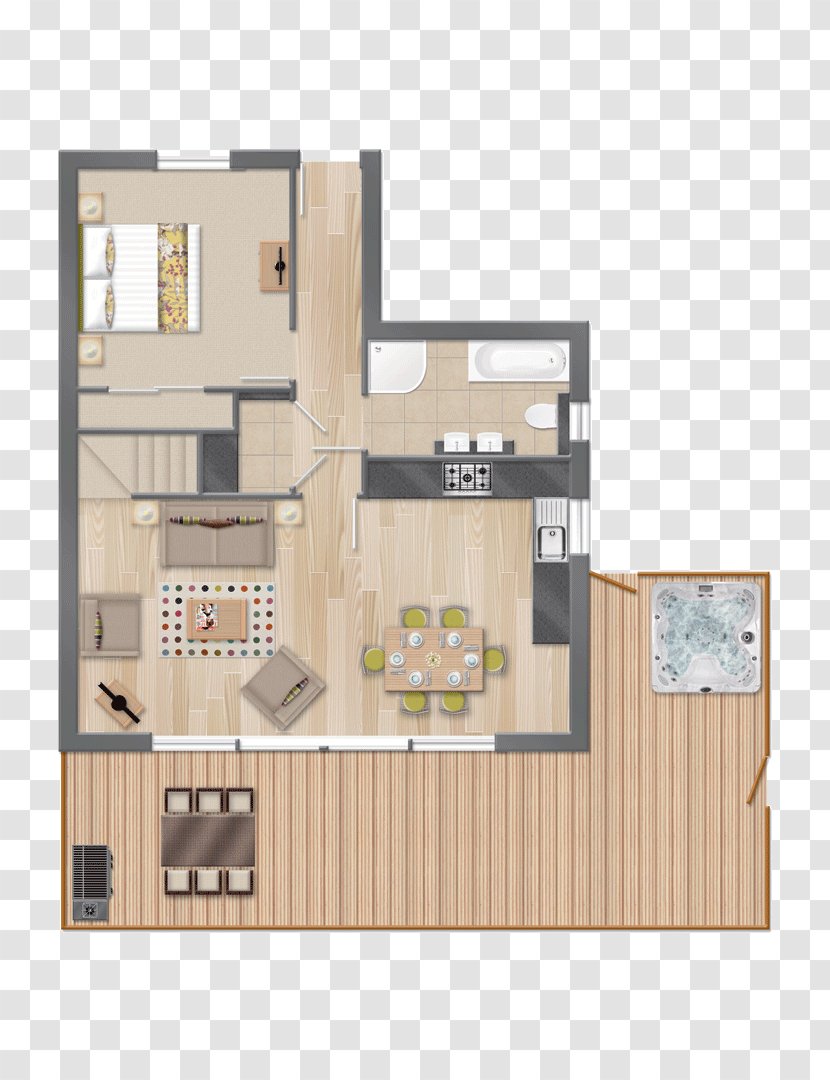 Newquay Padstow Floor Plan House Architecture - Hot Tub - Washing Machine Transparent PNG