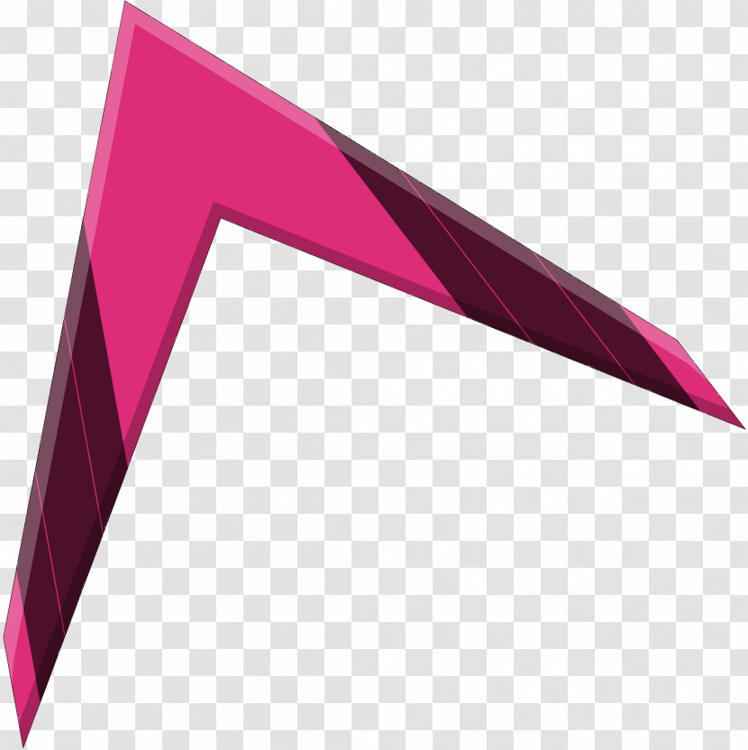 Triangle Product Design Pink M Font - Logo Transparent PNG