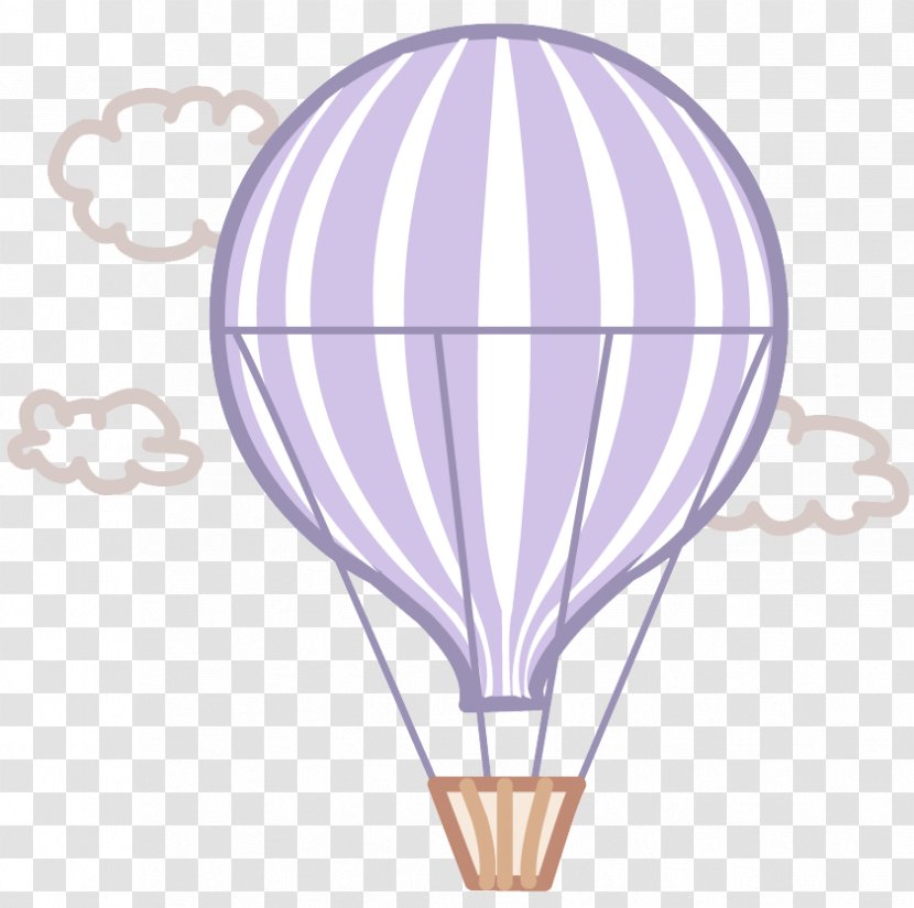 Hot Air Balloon - Purple Transparent PNG
