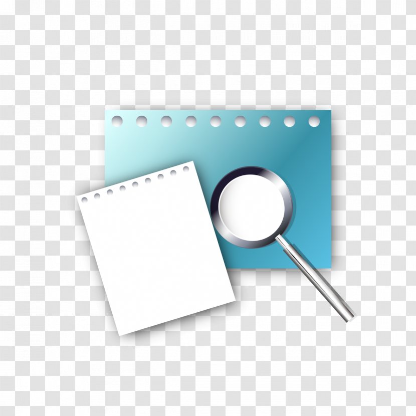 Paper Magnifying Glass A4 - Rectangle - With A Transparent PNG