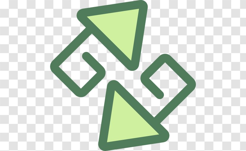 Computer Mouse Arrow Symbol - Green Transparent PNG