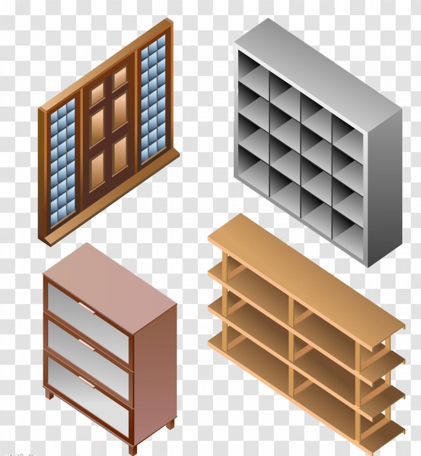 Isometric Projection Royalty-free Illustration - Art - Book Shelf Transparent PNG