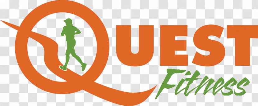 Quest Fitness Physical Centre Personal Trainer - Orange - Logo Transparent PNG