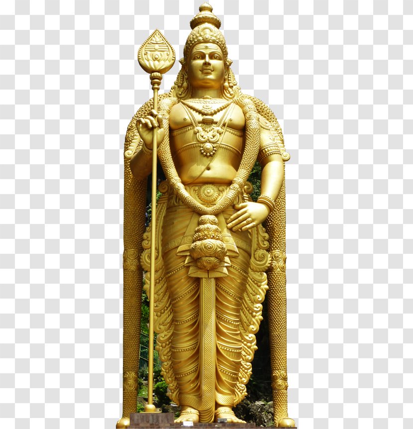 Batu Caves Lord Murugan Statue Hindu Temple Thaipusam Kartikeya - Classical Sculpture Transparent PNG