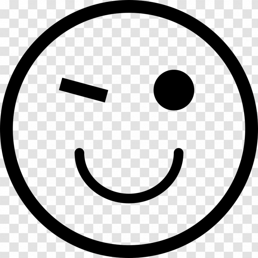 Emoticon Smiley - Smile - Blink Transparent PNG