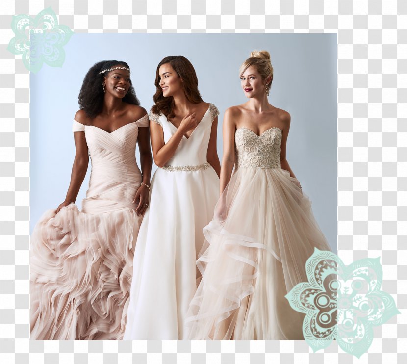 Wedding Dress Bridesmaid - Silhouette - Bride Transparent PNG