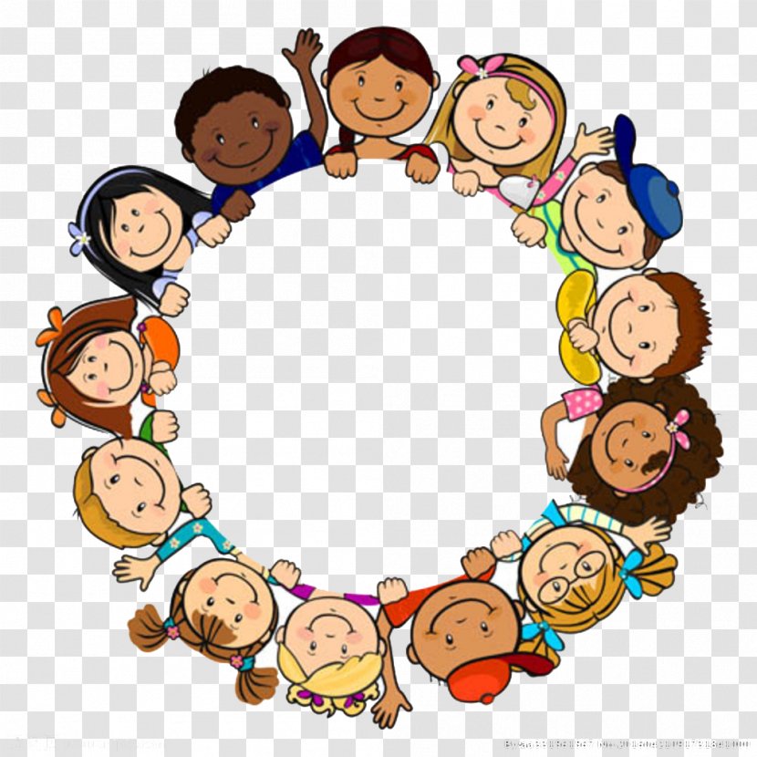 Child Royalty-free Clip Art - Frame - Children In A Circle Transparent PNG