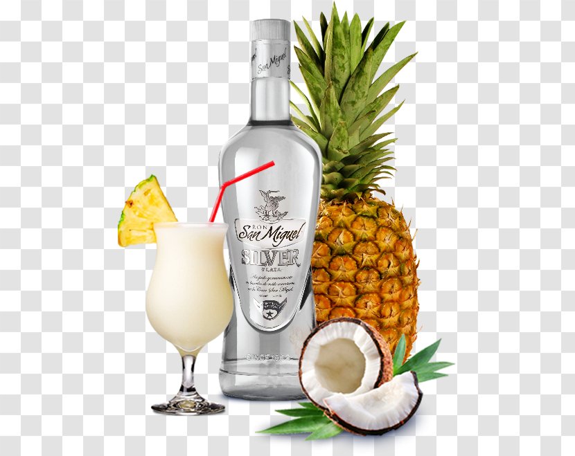 Liqueur Pineapple Rum Cocktail Garnish - Alcoholic Beverage - PINA COLADA Transparent PNG