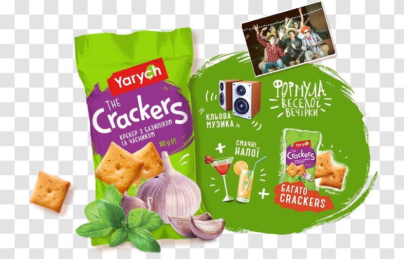 Yarych Confectionery Factory Cracker Biscuits Garlic Transparent PNG