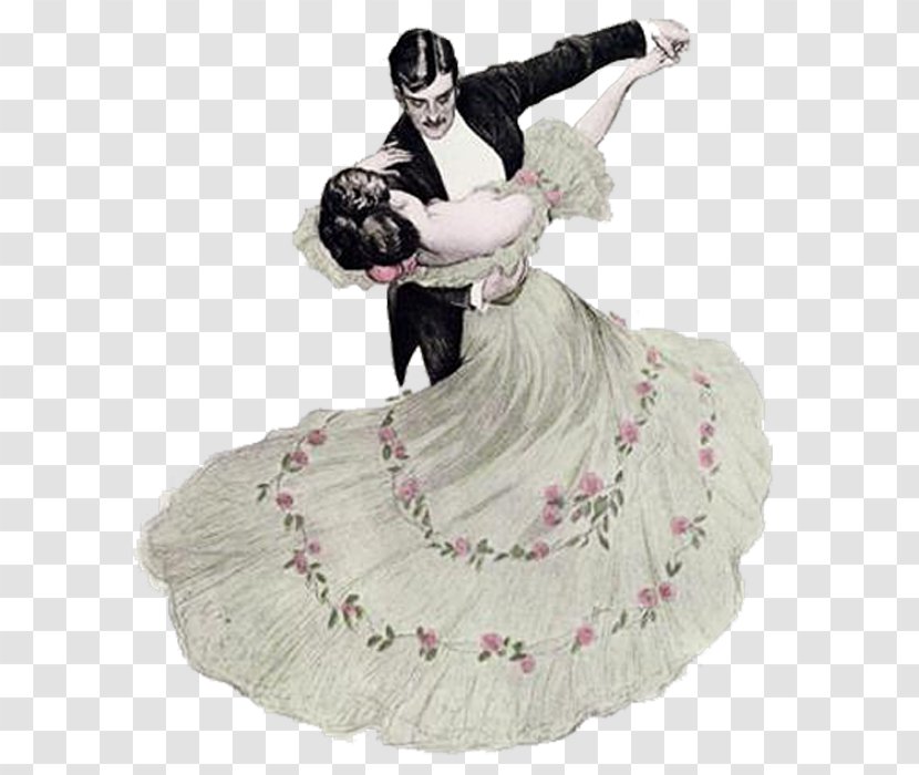 Viennese Waltz Ballroom Dance Art - Cartoon - Watercolor Transparent PNG
