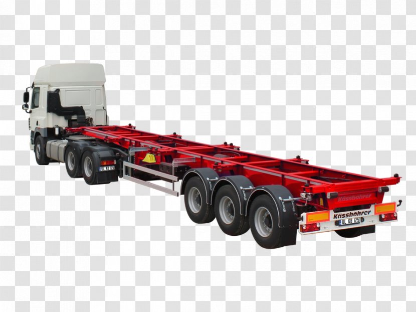 Car Containerchassis Semi-trailer Intermodal Container Transparent PNG