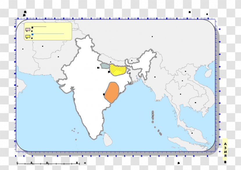 Magadha Kalinga Gandhara Map Kingdom Of The Videhas - Art Transparent PNG