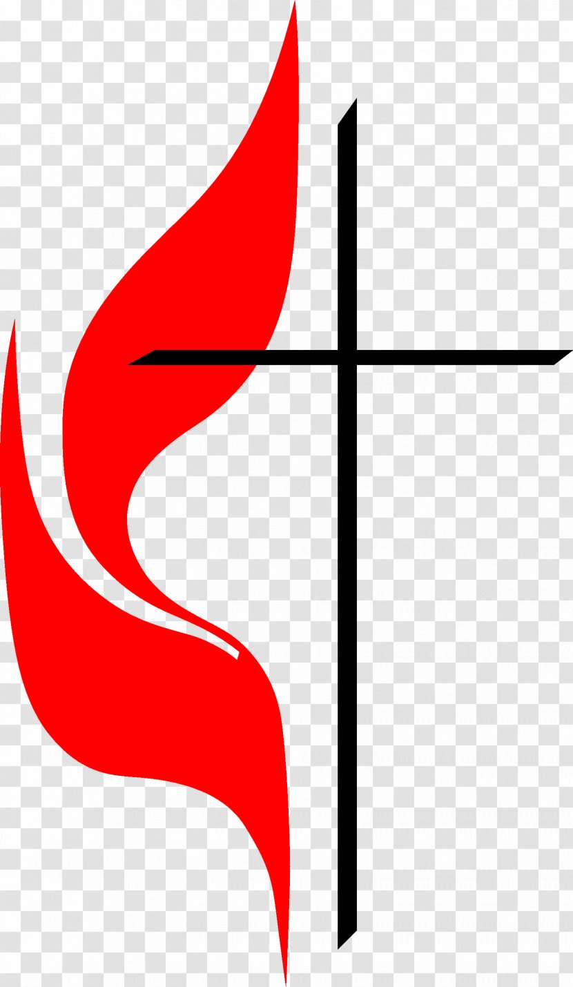 First United Methodist Church Preschool Cross And Flame Christianity Christian - Area - Vector Transparent PNG