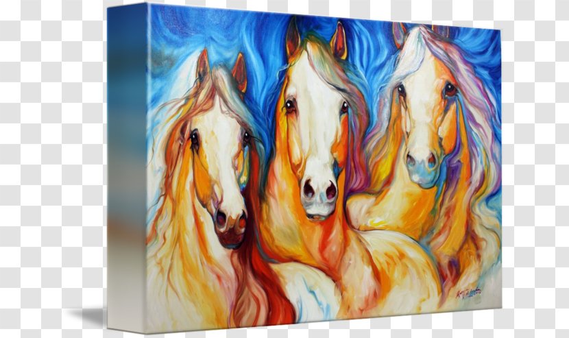 Watercolor Painting Horse Canvas Print Art - Like Mammal - Horses Transparent PNG
