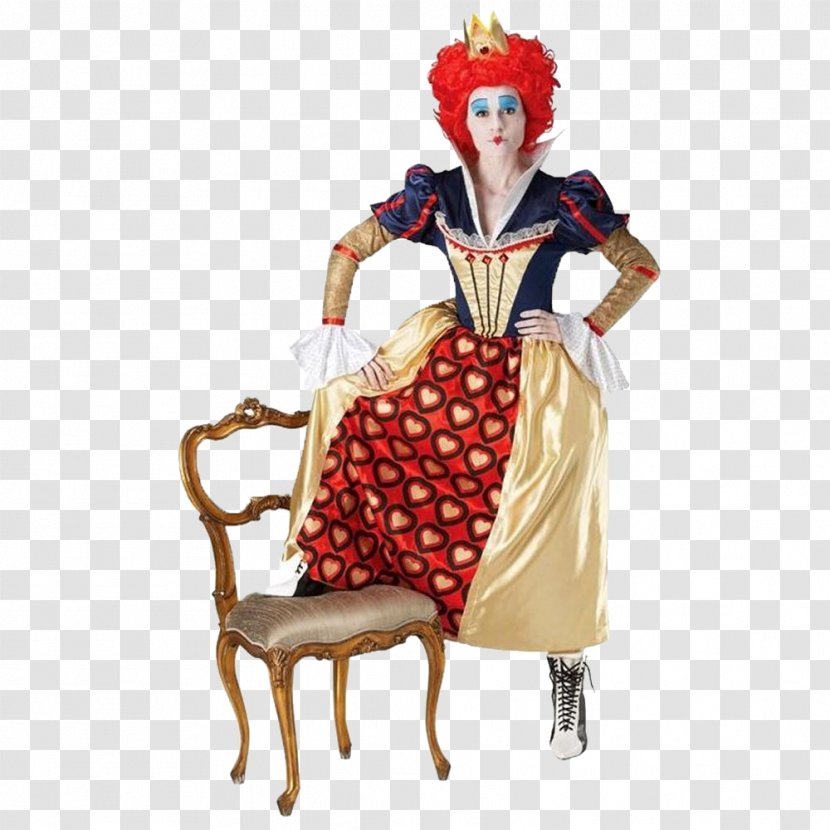 Red Queen Of Hearts The Mad Hatter Alice In Wonderland Costume Transparent PNG